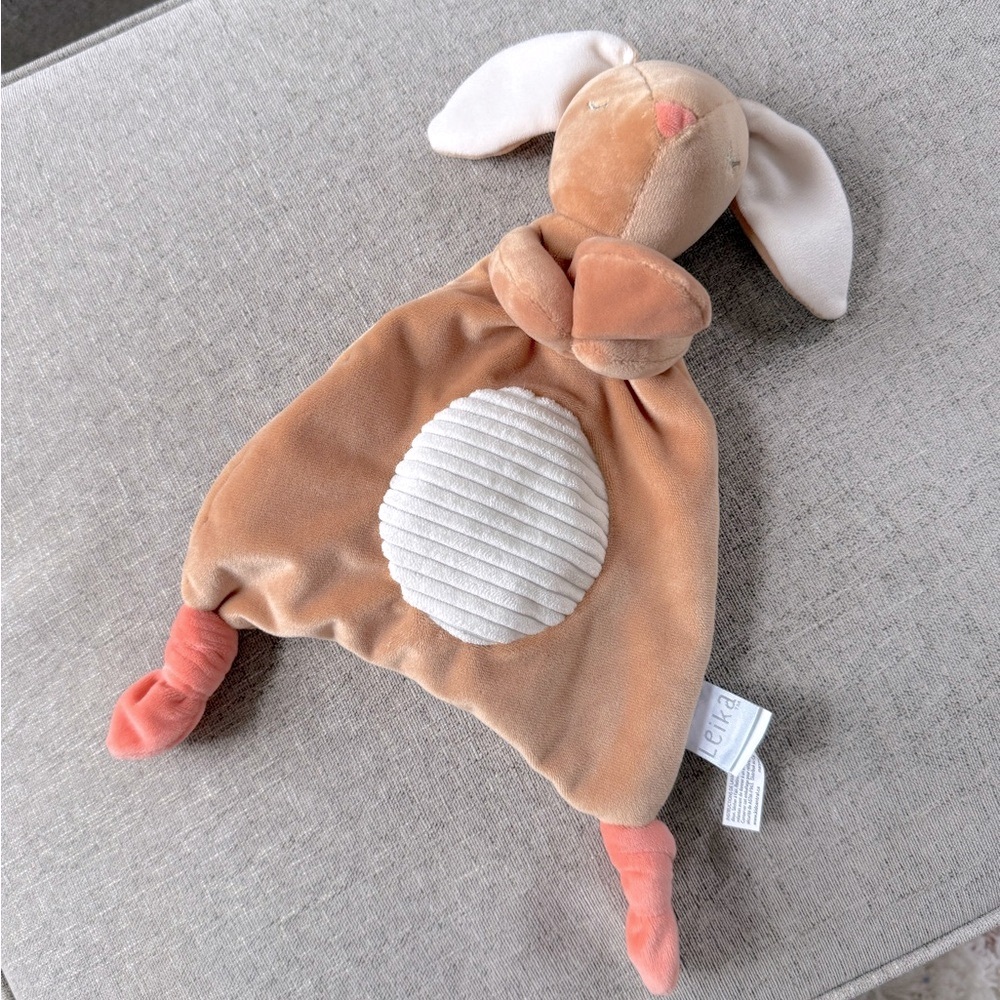 Adorable Brown and Cream Rabbit Lovey
